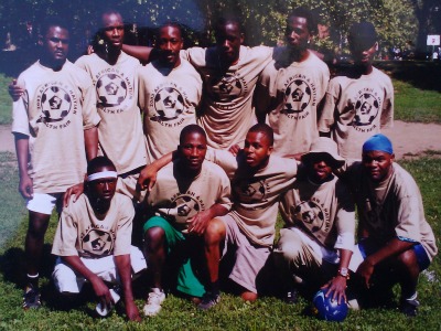 Sunday soccer team.  I'm first from the right in first row